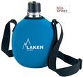 Borraccia Laken 121FA in allumnio leggero, con custodia in neoprene