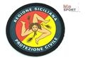 Scudetto Protezione civile regione siciliana in plastica senza strip